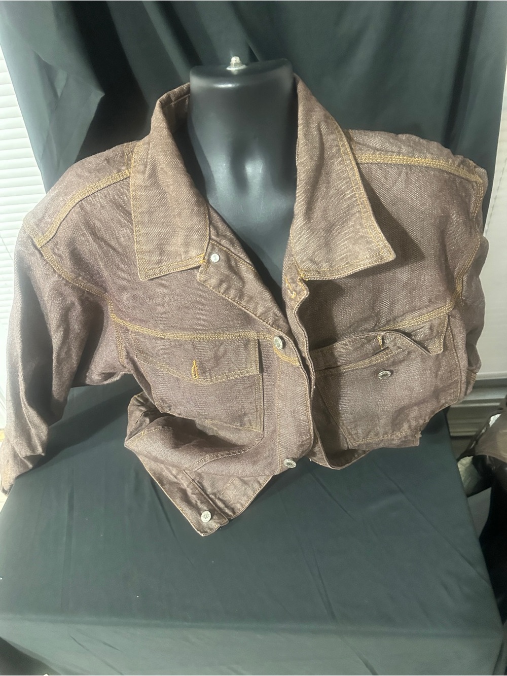 Men’s brown denim jacket-size 2XL-#628